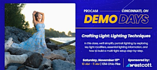 Crafting Light: Lighting Techniques with Westcott - Demo Day Event