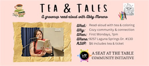Tea & Tales: A Grownup Read-Aloud