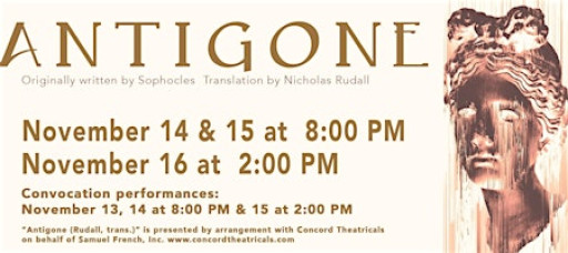 Antigone, written by Sophocles, translated by Nicholas Rudall