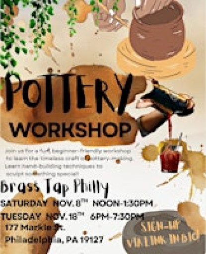 Pottery Workshop: Brass Tap Philly!