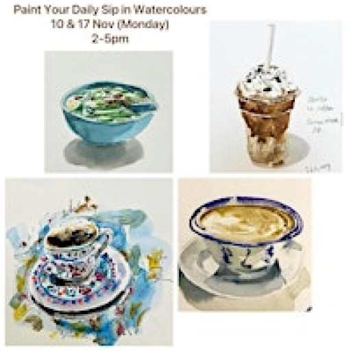 Paint Your Daily Sip | Art Jam x Watercolour by Janice Chin