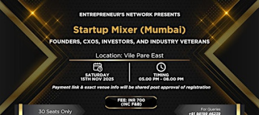 Startup Mixer (Mumbai)