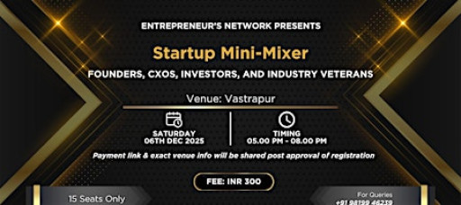 Startup Mini Meetup (Ahmedabad)