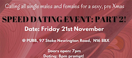 Speed Dating Part 2!