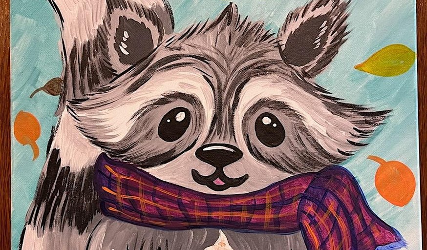 Fall Raccoon Canvas Workshop