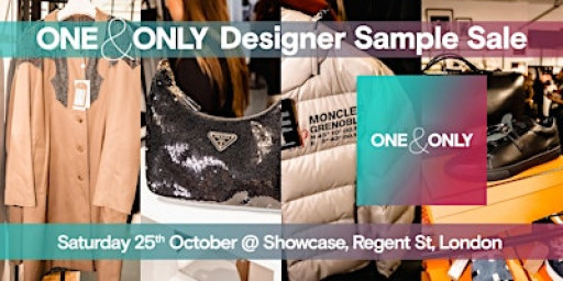 One & Only  Sample Sale Saturday 25th  October 2025