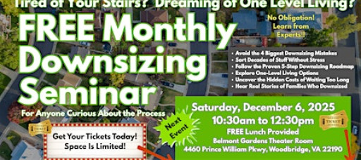 Downsizing Seminar: Five-Step Roadmap to a Stress-Free Move (NoVA)