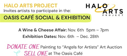 Halo Arts Project invites artists to participate in the "Oasis Café Social
