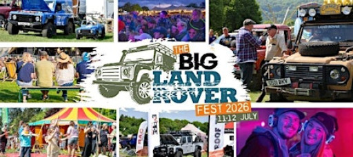 The Big Land Rover Festival, Newbury 11 - 12 July 2026 - Camping