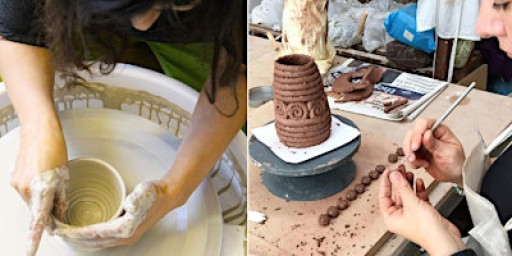 One-off pottery wheel taster Saturday 10th January 10.30am-12.45pm