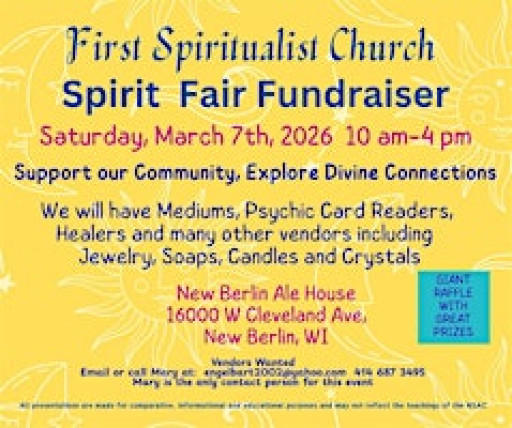 First Spiritualist Church Spirit Fair Fundraiser
