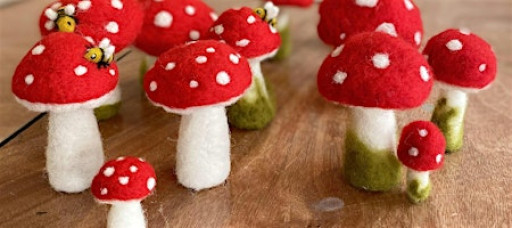 Toadstool / Mushroom Needle Felting Class