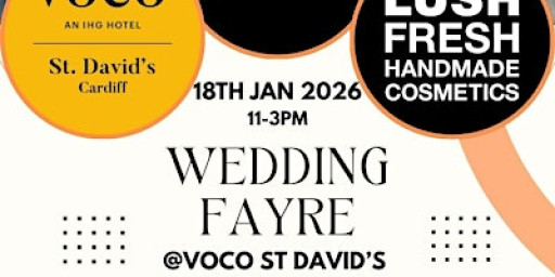 Wedding Fayre Voco St Davids , Cardiff Bay 18th January THE BIG ONE!