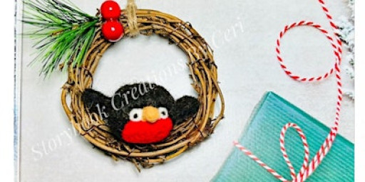 "Sip n Stab (wool)" Festive Needle Felt