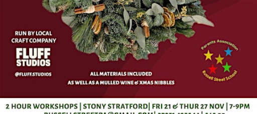 Wreath Making in Stony Stratford - Charity Event for Russell Street School