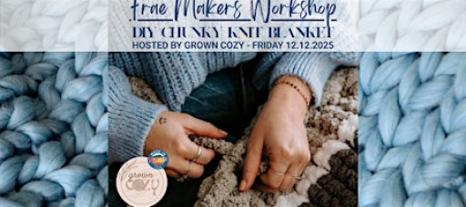 DIY Chunky Knit Blanket with Grown Cozy