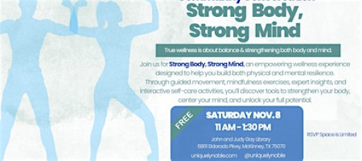 Strong Body, Strong Mind Interactive Wellness Event