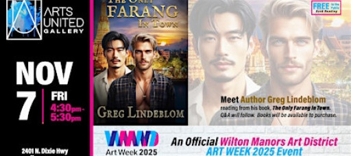 Author Greg Lindeblom @ArtsUnited for WMAD Art Week 2025