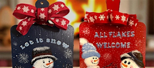 Paint Your Own Holiday Cutting Board! ☃️Acadien Social Club - Gardner, MA