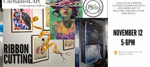 Ribbon Cutting for Unchained.Art