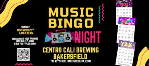 Music Bingo Night @ Centro Cali Brewing Bakersfield