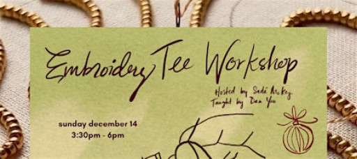 HOLIDAY EDITION: Custom Beaded Embroidery Workshop