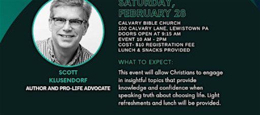 Scott Klusendorf Author and Pro-Life Advocate