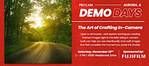 The Art of In Camera Editing with FUJIFILM - Demo Day Event