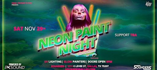 Neon Glow Paint Party 11/29 - Dallas, TX