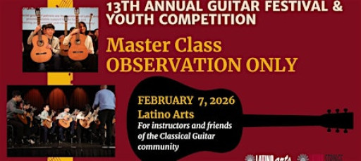 Master Class Observation Only: 13th Annual LASP Guitar Festival