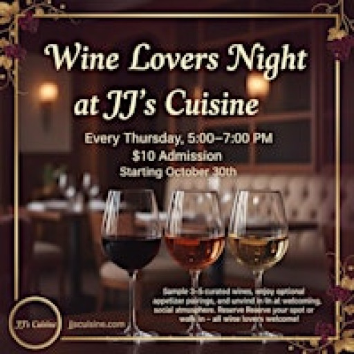 Wine Lovers Night at JJ's Cuisine