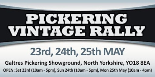 Pickering Vintage Rally 2026 - Admission Tickets