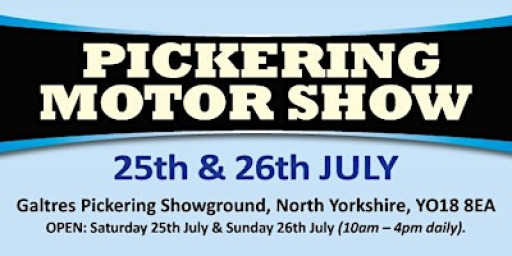 Pickering Motor Show 2026 - Public Admission Tickets
