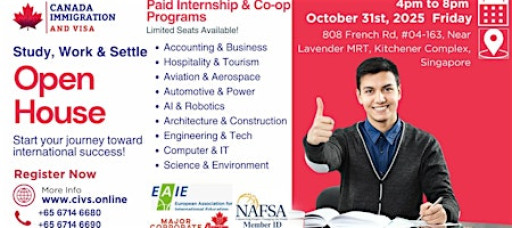 Open House | INFO & APPLICATION DAY | SINGAPORE