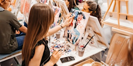 Paint, Sip, Sushi Workshop | Festive Flowers