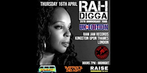 Rah Digga Live @ Ram Jam Records, London - Thursday 16th April