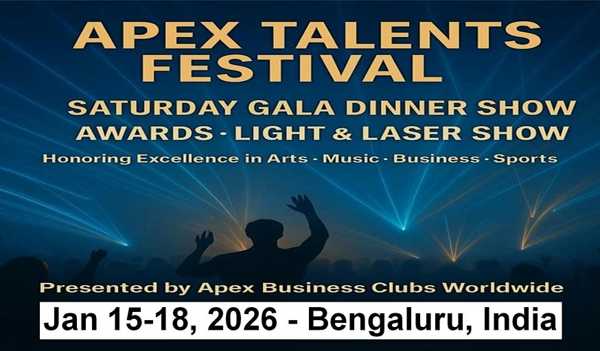 Saturday – The Apex Awards Gala Night in Bengaluru, India