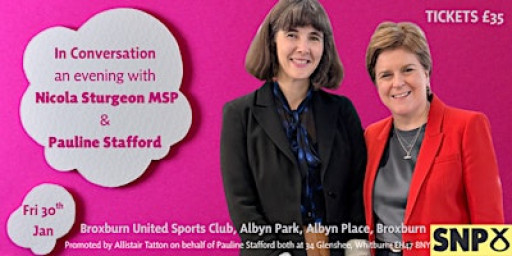 In Conversation An Evening with Nicola Sturgeon MSP and Pauline Stafford