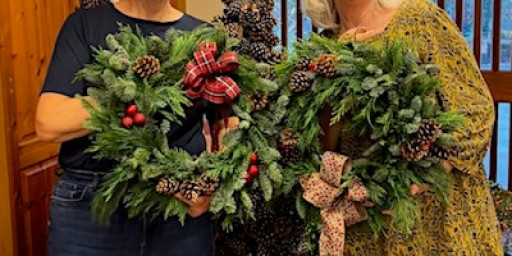 Wreaths for Good causes- Luxury Christmas door wreath workshop