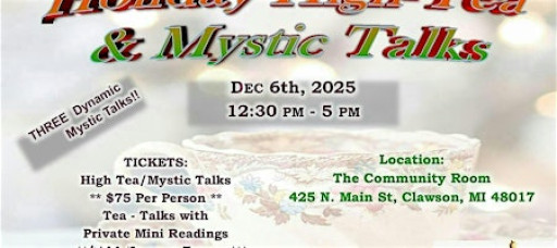 Holiday High-Tea & Mystic Talks