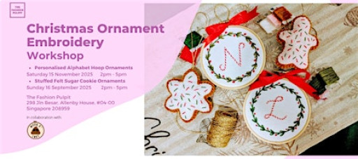 Christmas Ornament Embroidery Workshops