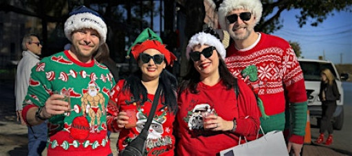 Dallas Mimosa Walk: Thanksgiving SAT Santa Hat & Ugly Sweater Contest