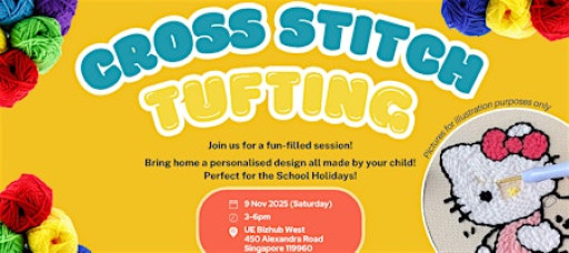 Cross Stitching Tufting Session