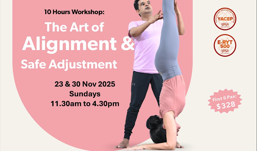 10-hour Yoga workshop: The Art of Alignment & Hands-on Safe Adjustment