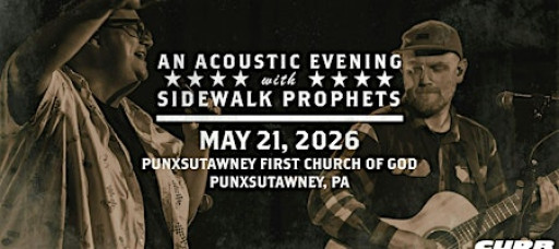 An Acoustic Evening With Sidewalk Prophets-Spring 2026-Punxsutawney, PA