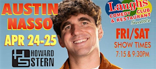Comedy Show: Austin Nasso Apr. 24th and 25th at Laughs Comedy - Seattle
