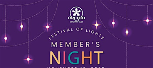 Members' Night: Festival of Lights