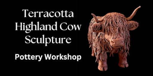 Terracotta Highland Cow Sculpture Pottery Workshop