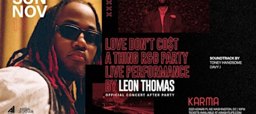 LEON THOMAS PERFORMING LIVE AT KARMA DC