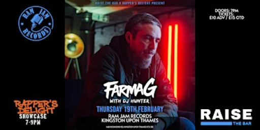 Farma G with DJ Hunter Live @ Ram Jam Records - Thursday 19th February 2026